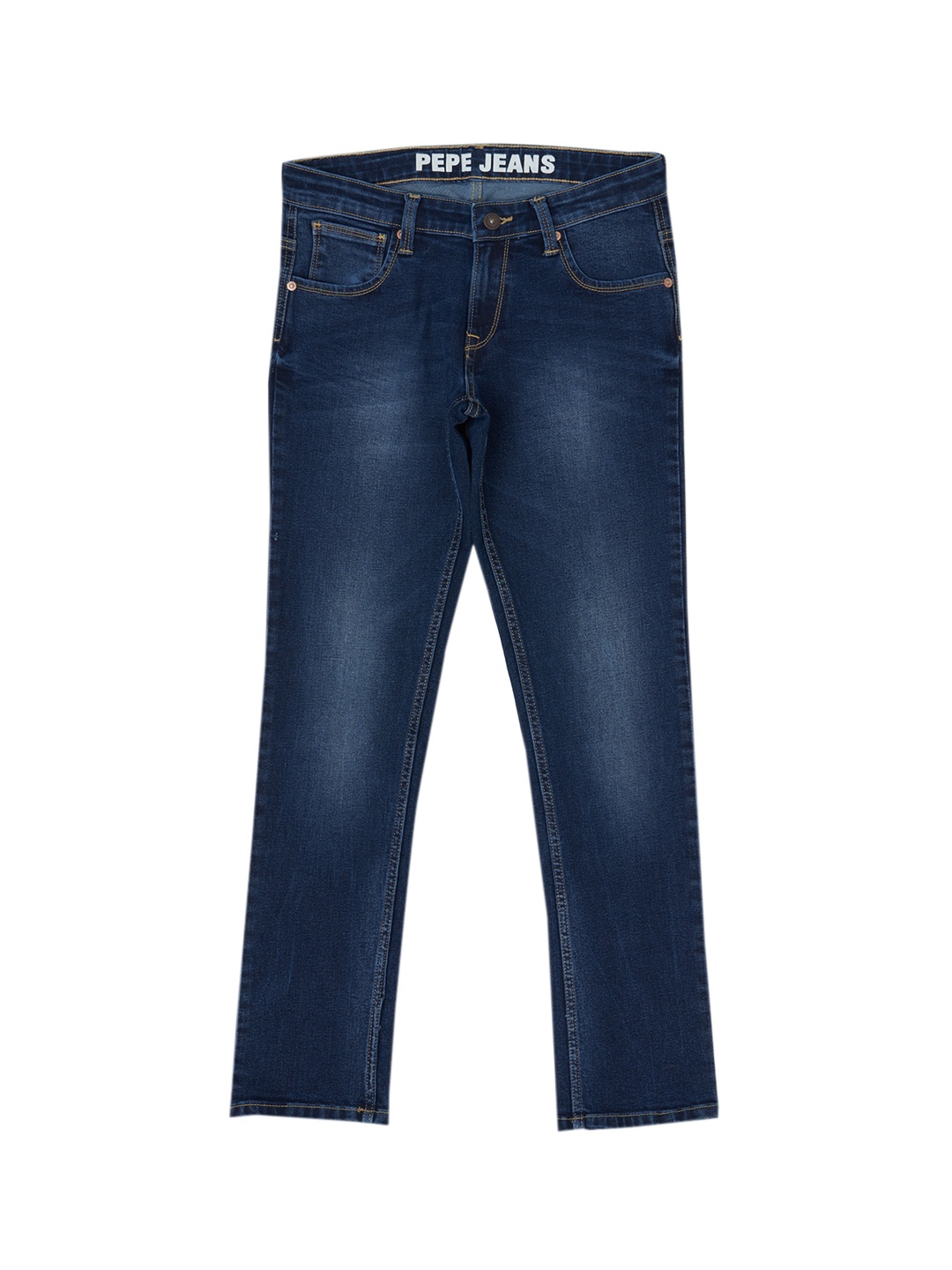 

Pepe Jeans Boys Slim Fit Light Fade Stretchable Jeans, Navy blue