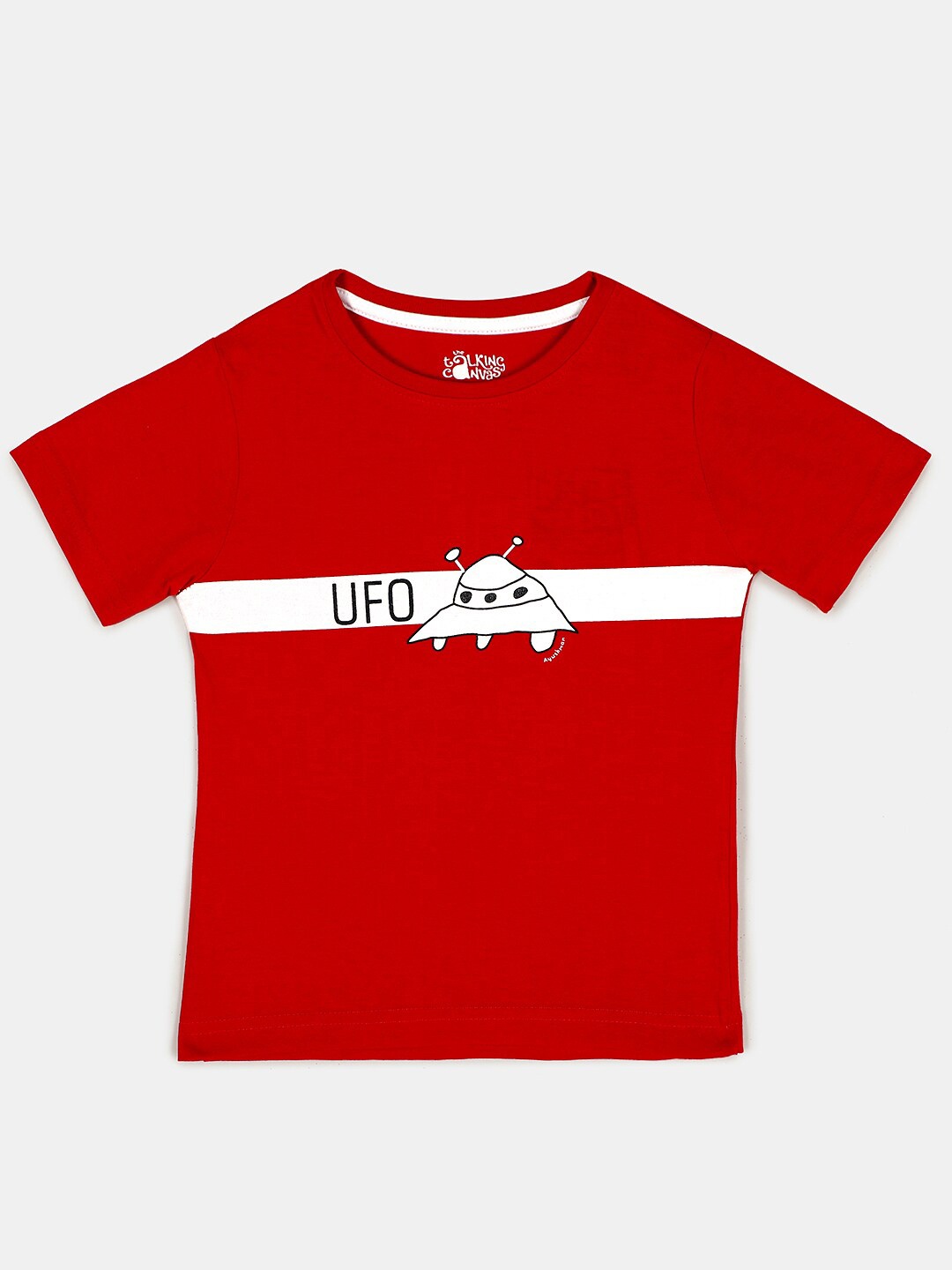 

Hopscotch Boys Red Printed T-shirt