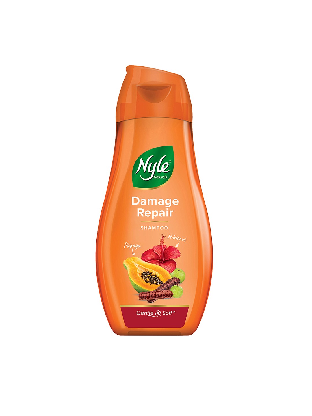 

Nyle Naturals Damage Repair Anti-Hairfall Shampoo with Shikakai & Hibiscus - 90ml, Orange