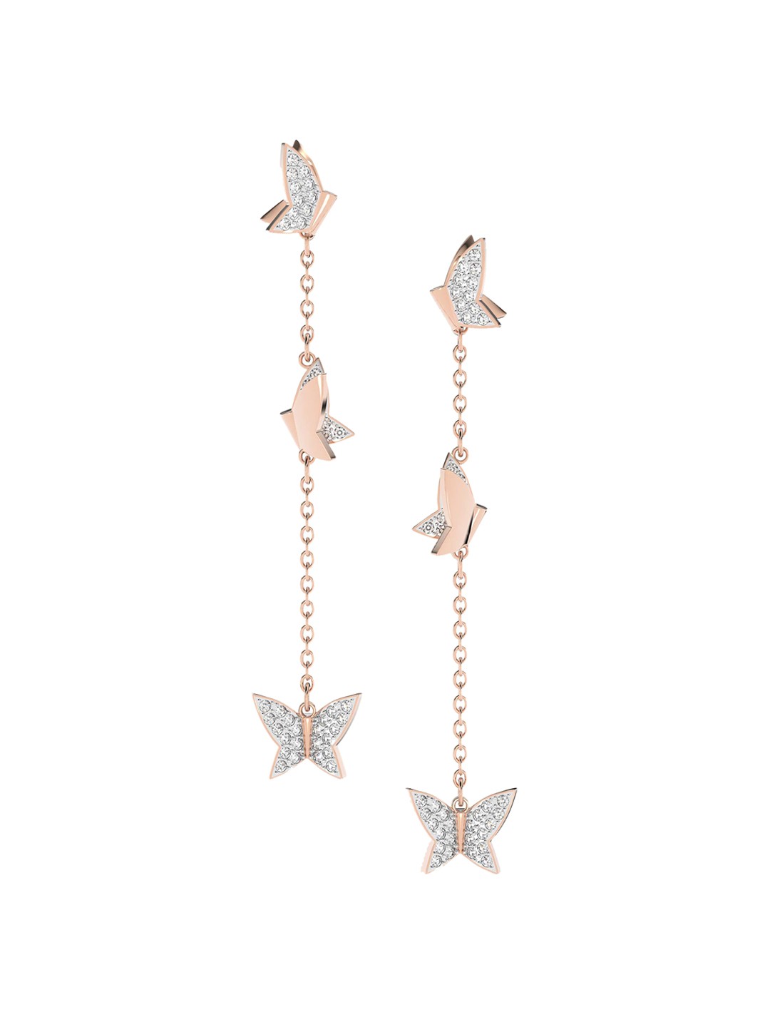 

SWAROVSKI Rose Gold Contemporary Drop Earrings