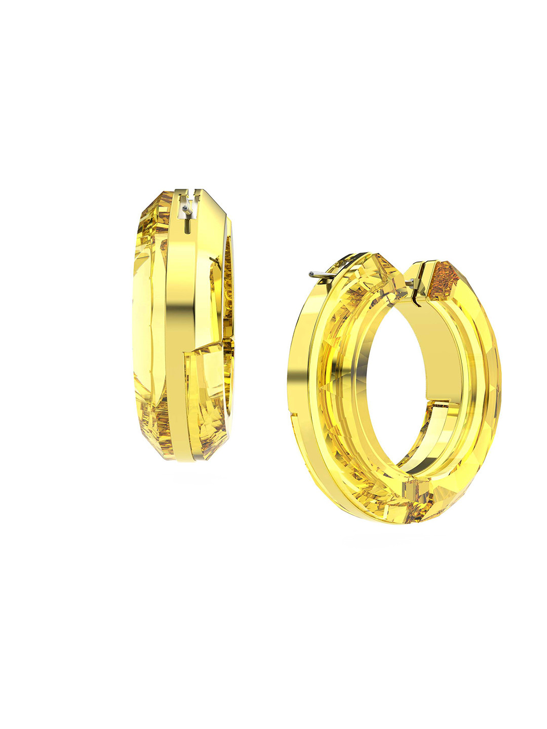 

SWAROVSKI Gold-Toned Circular Hoop Earrings