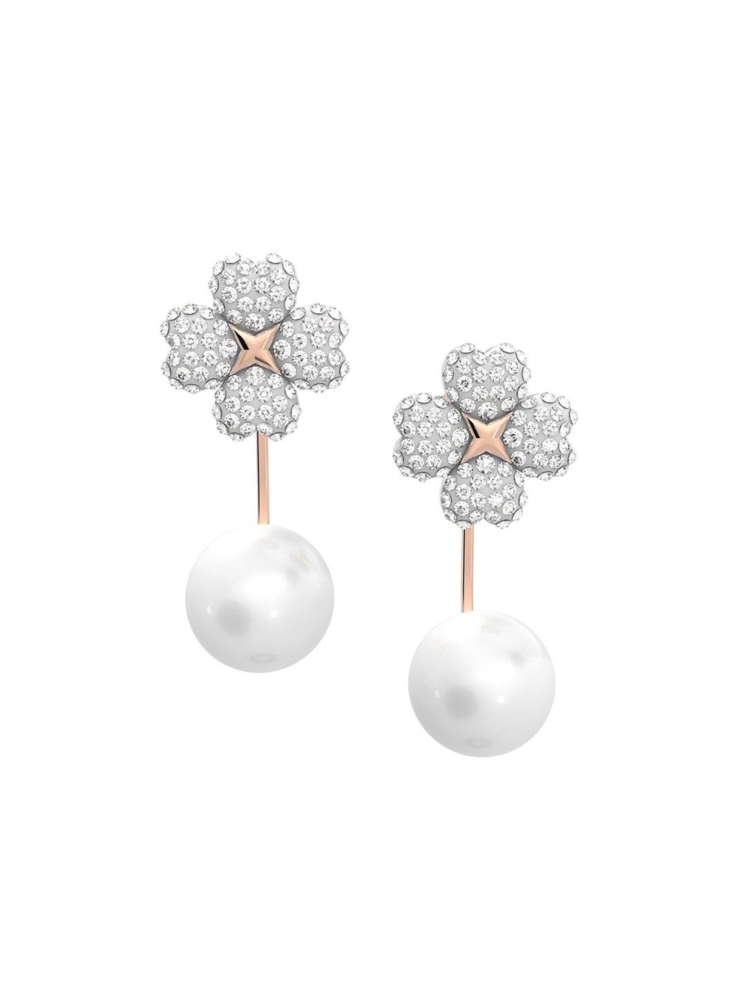 

SWAROVSKI White Crystals Contemporary Drop Earrings