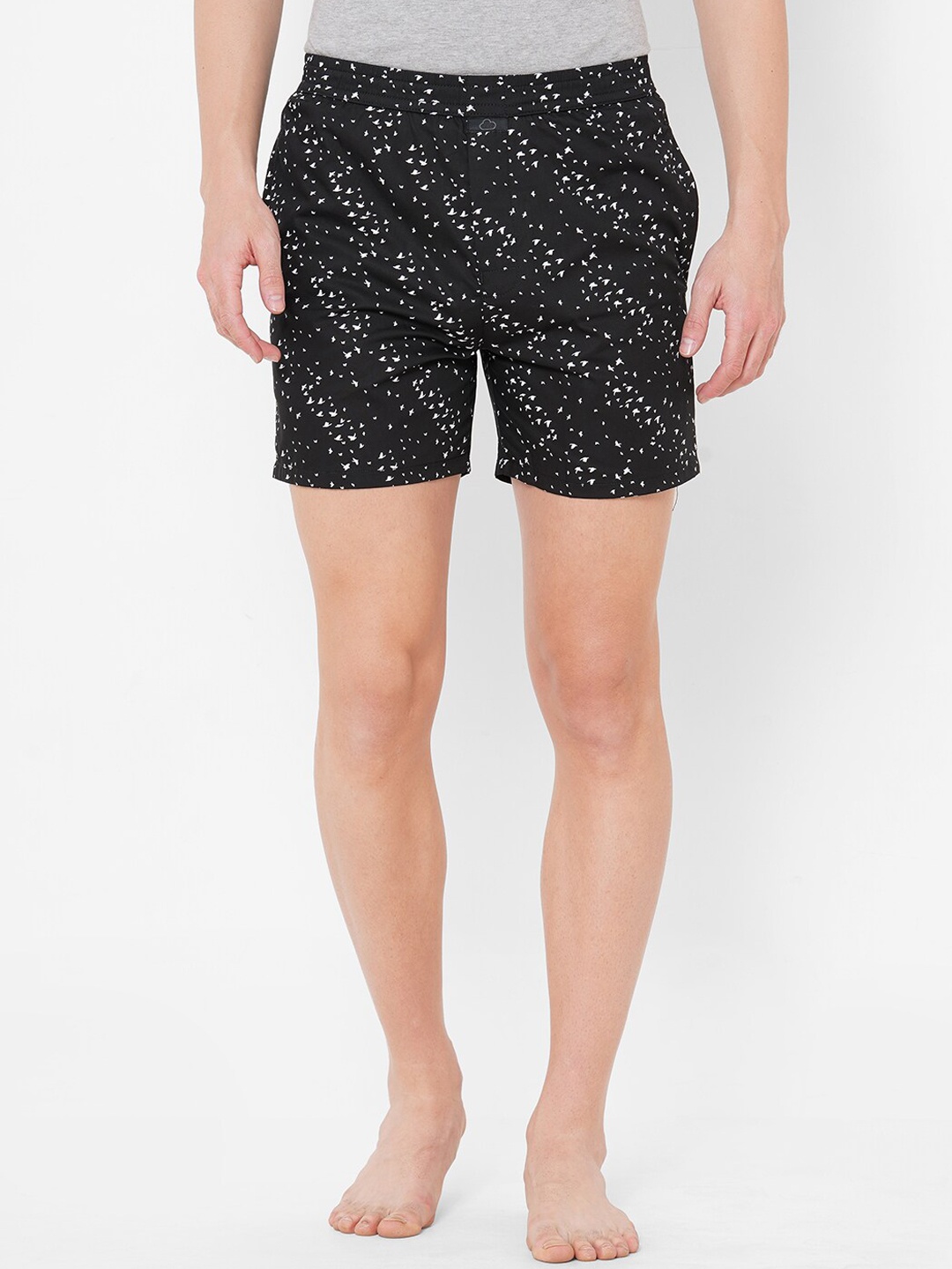 

Sweet Dreams Men Black Printed Cotton Boxers