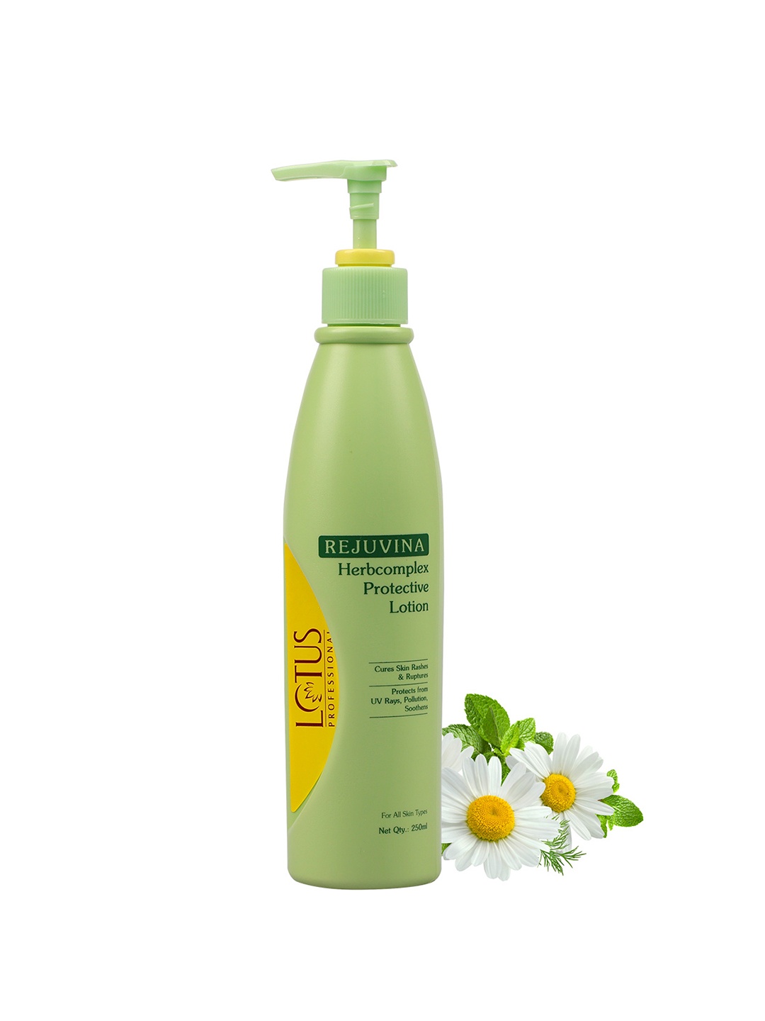 

Lotus Herbals Professional Rejuvina Herbcomplex Protective Lotion With Aloe Vera - 250ml, Green