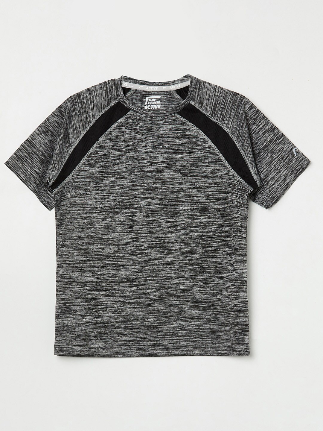 

Fame Forever by Lifestyle Boys Grey Self Design T-shirt