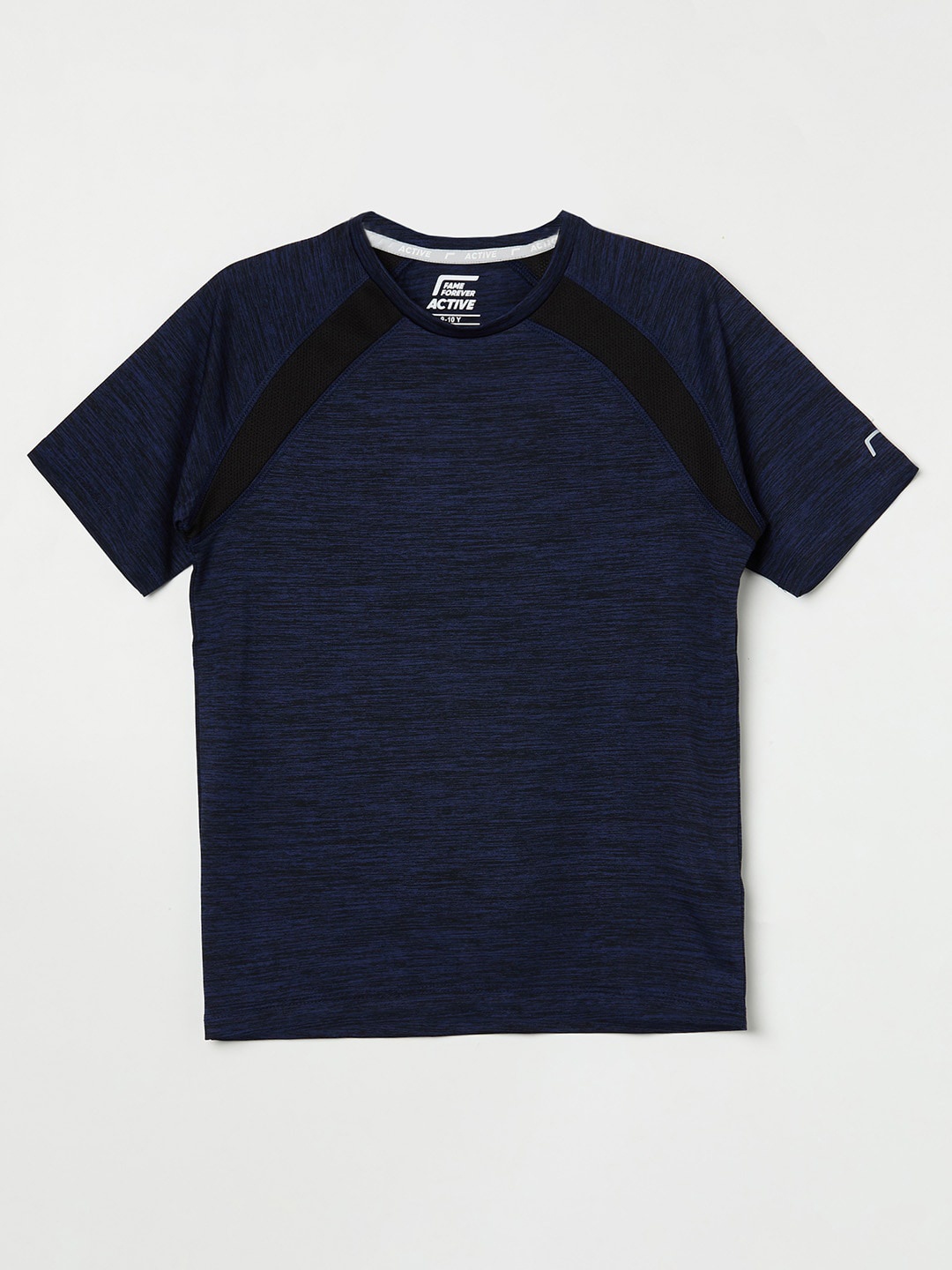

Fame Forever by Lifestyle Boys Navy Blue Self Design T-shirt