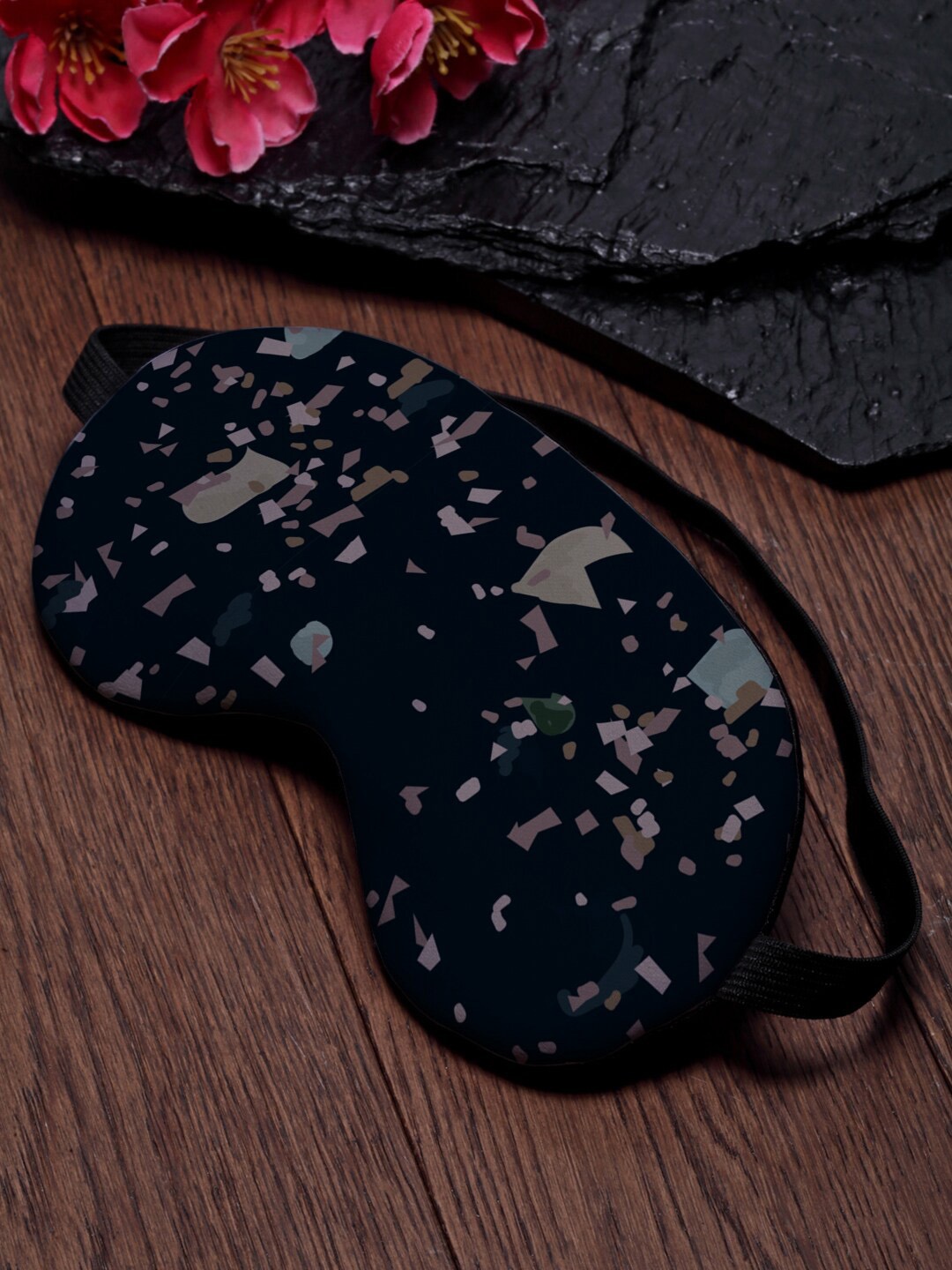 

Ferosh Black & Pink Printed Eye Mask