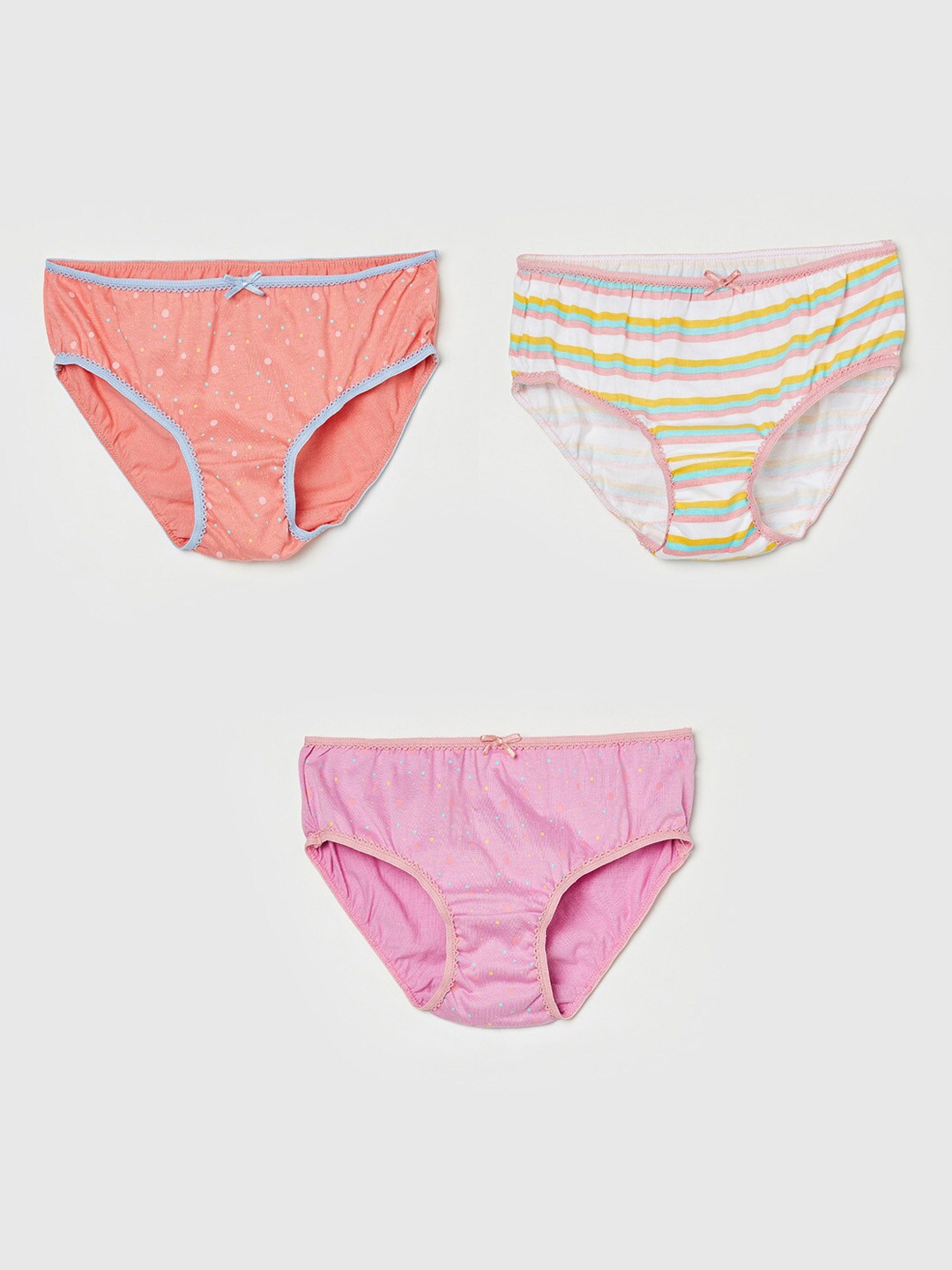 

Fame Forever by Lifestyle Girls Pack of 3 Assorted Cotton Basic Briefs 1000010867195-MIX