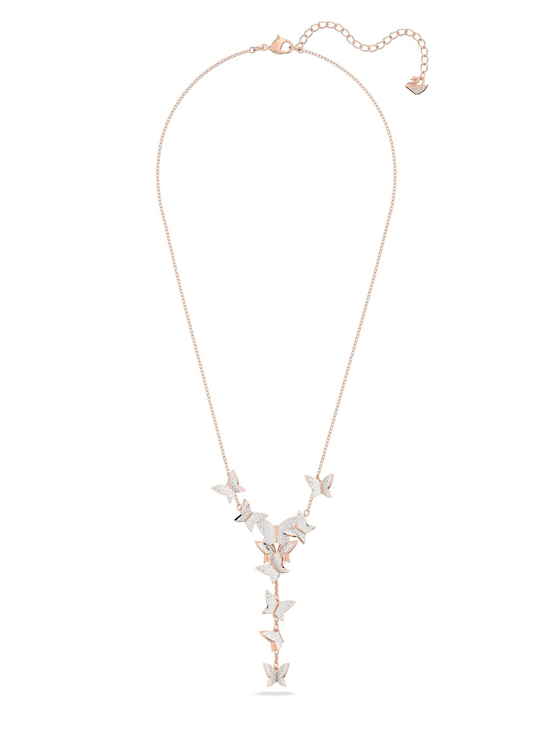 

SWAROVSKI White & Gold-Toned Rose Gold-Plated Chain
