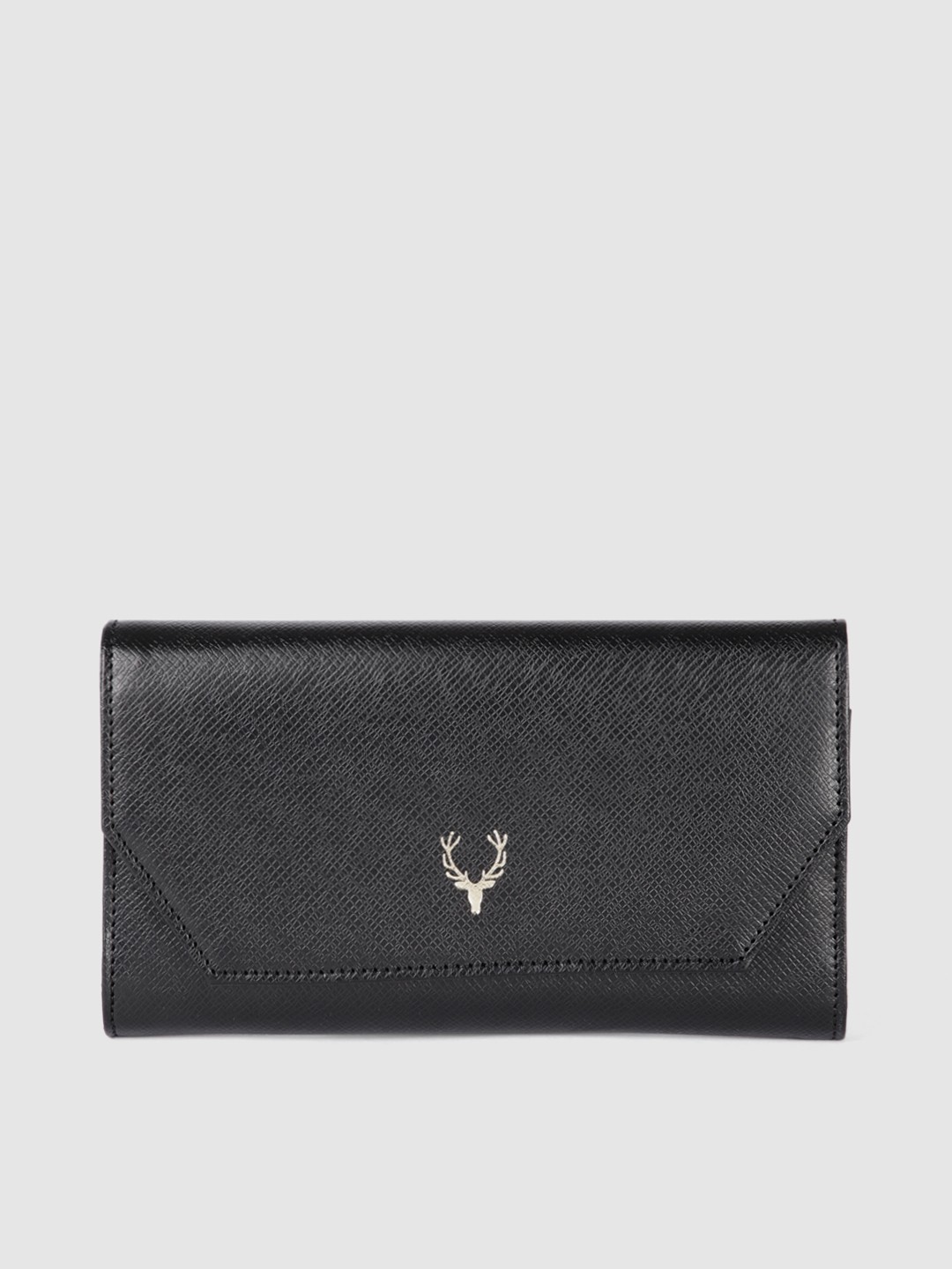 

Allen Solly Women Black Solid PU Three Fold Wallet