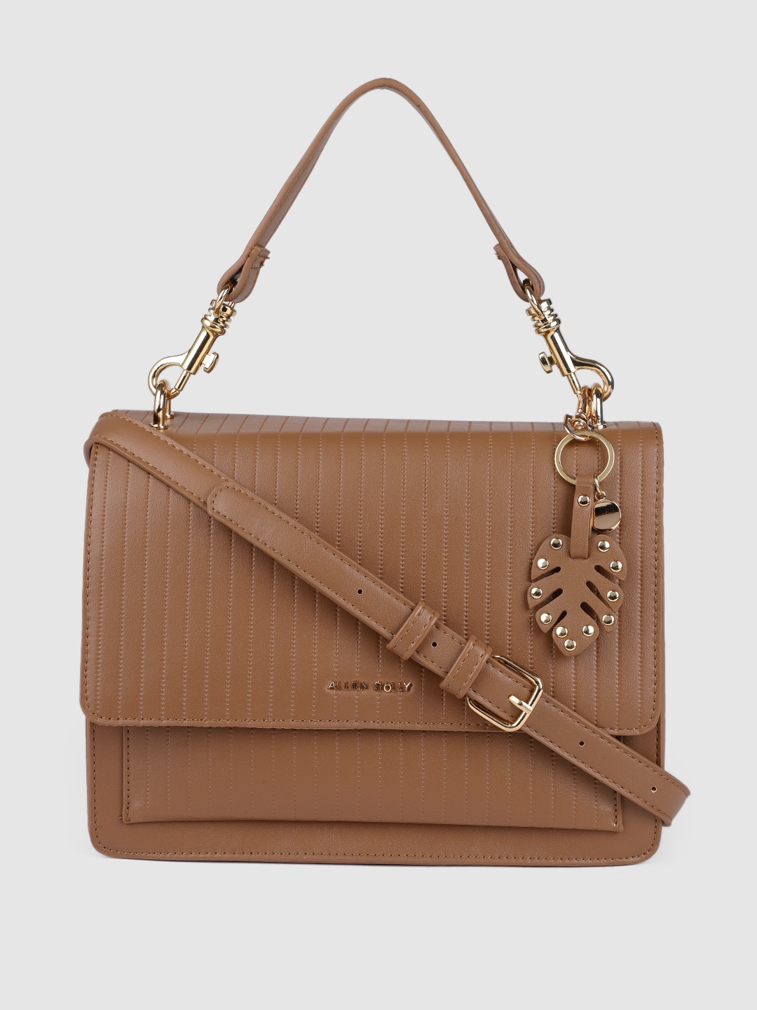 

Allen Solly Beige Solid Satchel