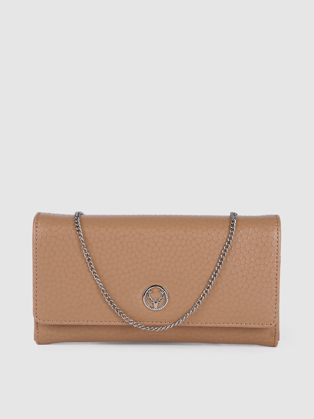 

Allen Solly Tan Brown PU Structured Sling Bag