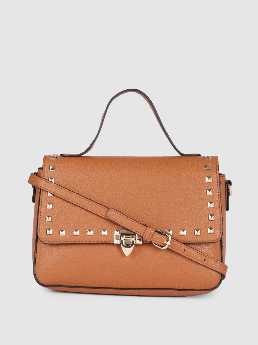 

Allen Solly Tan Brown Embellished Satchel