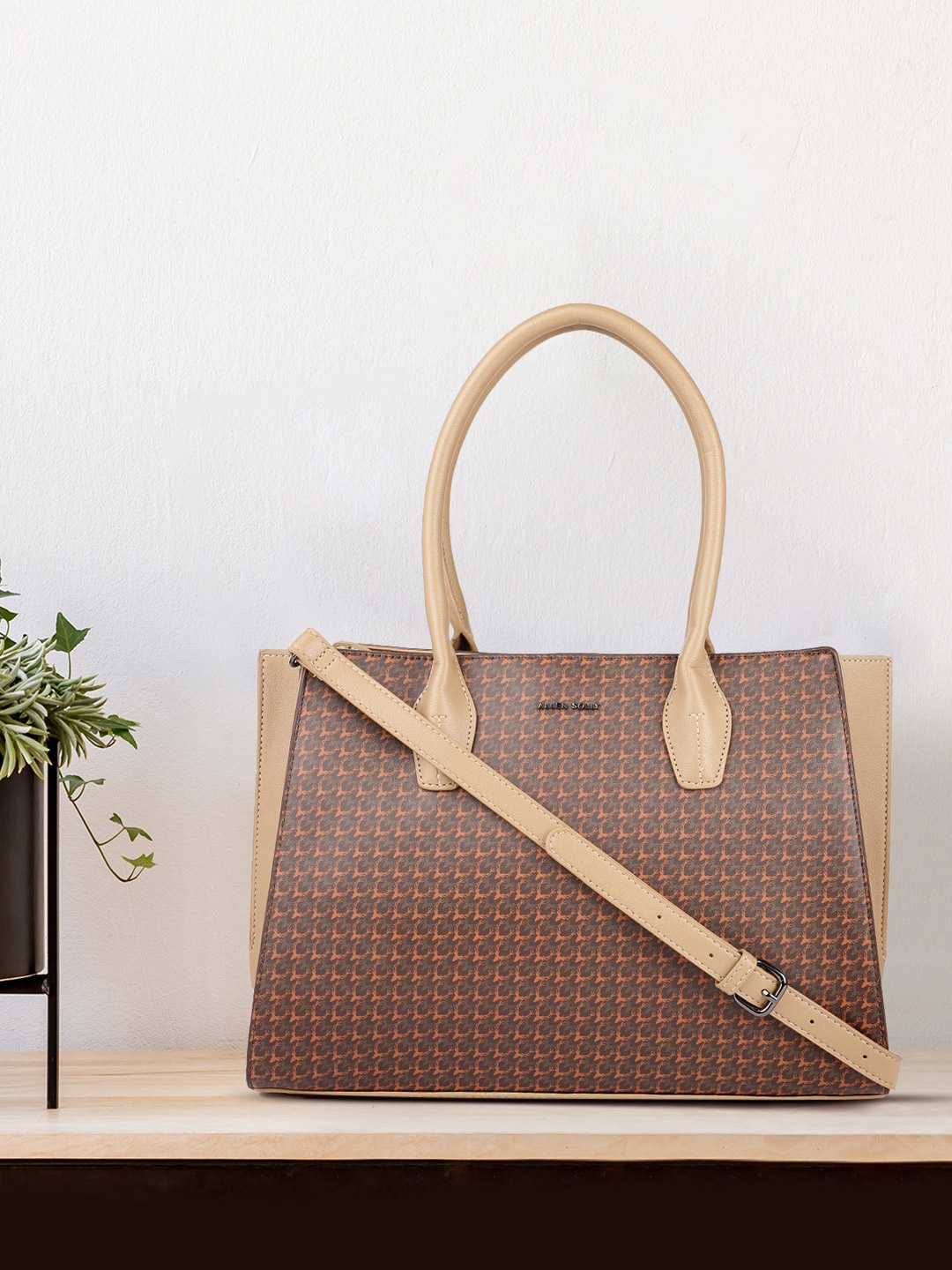 

Allen Solly Brown Printed Shoulder Bag