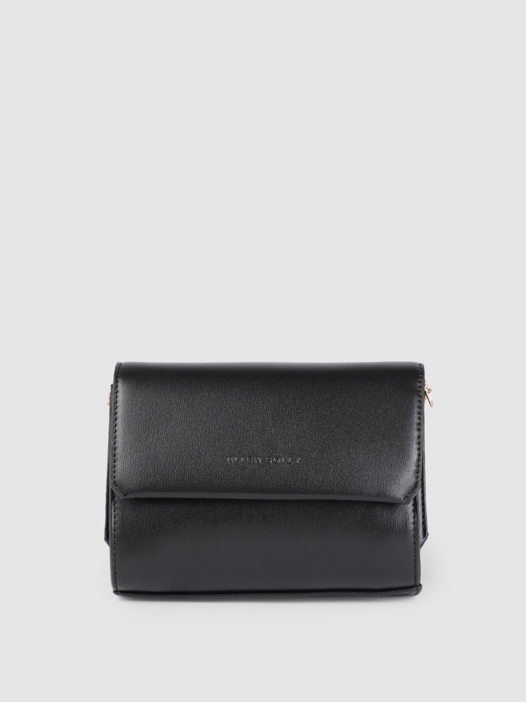 

Allen Solly Black PU Structured Sling Bag
