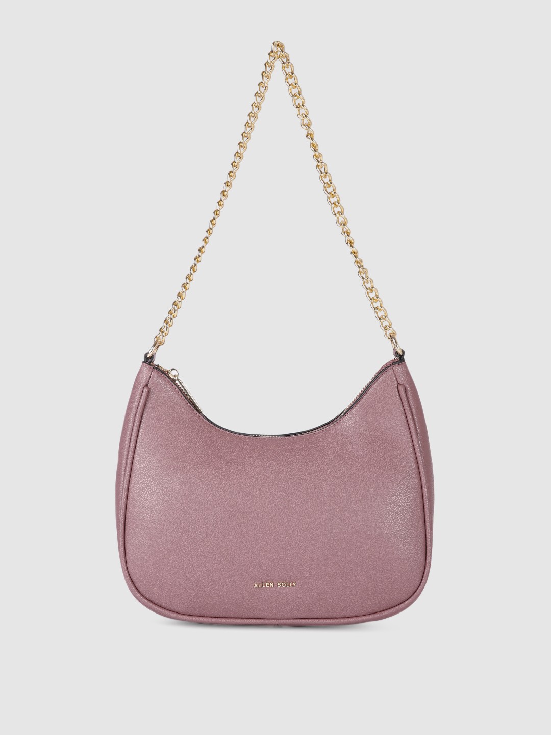 

Allen Solly Mauve Solid Structured Shoulder Bag