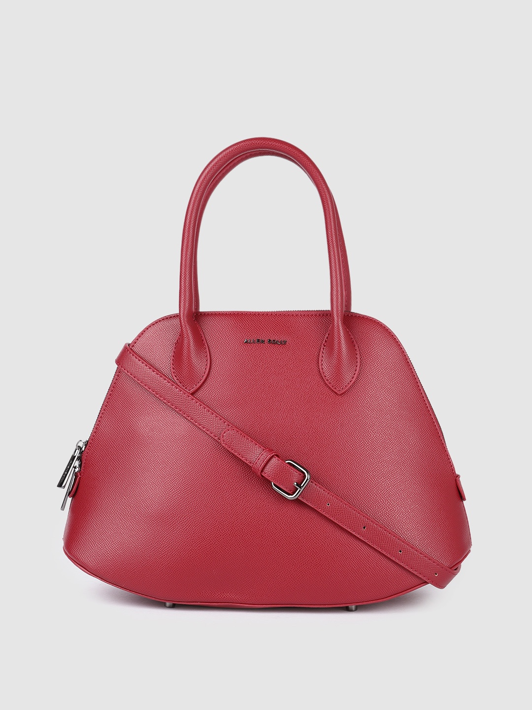 

Allen Solly Red PU Structured Handheld Bag