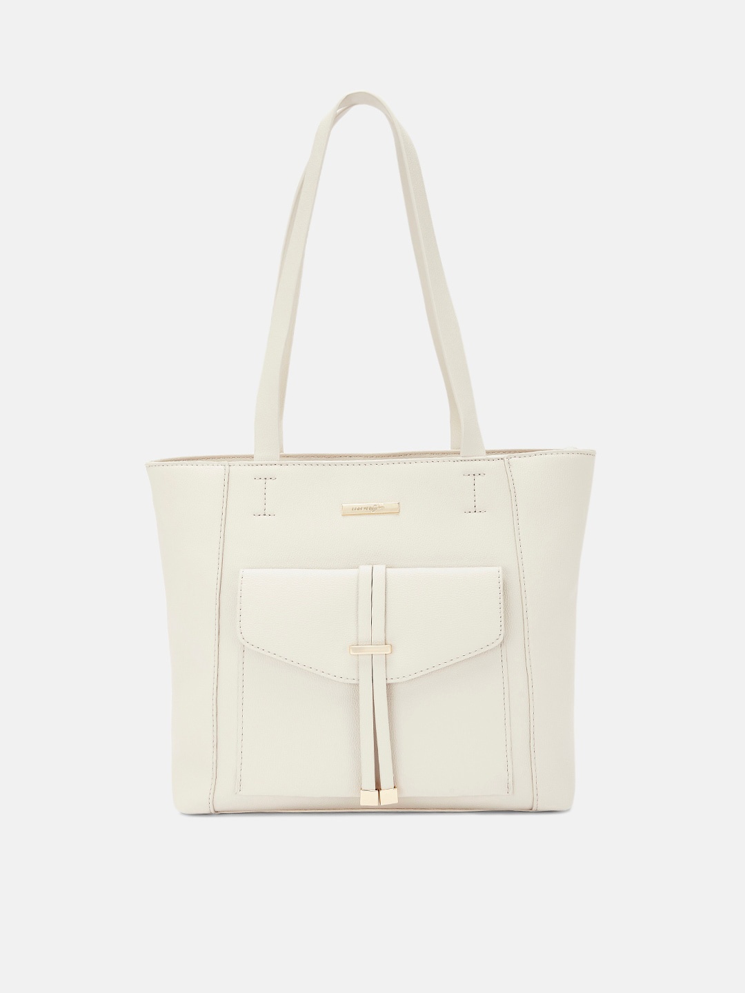 

Forever Glam by Pantaloons Off White Shopper Shoulder Bag with Tassels