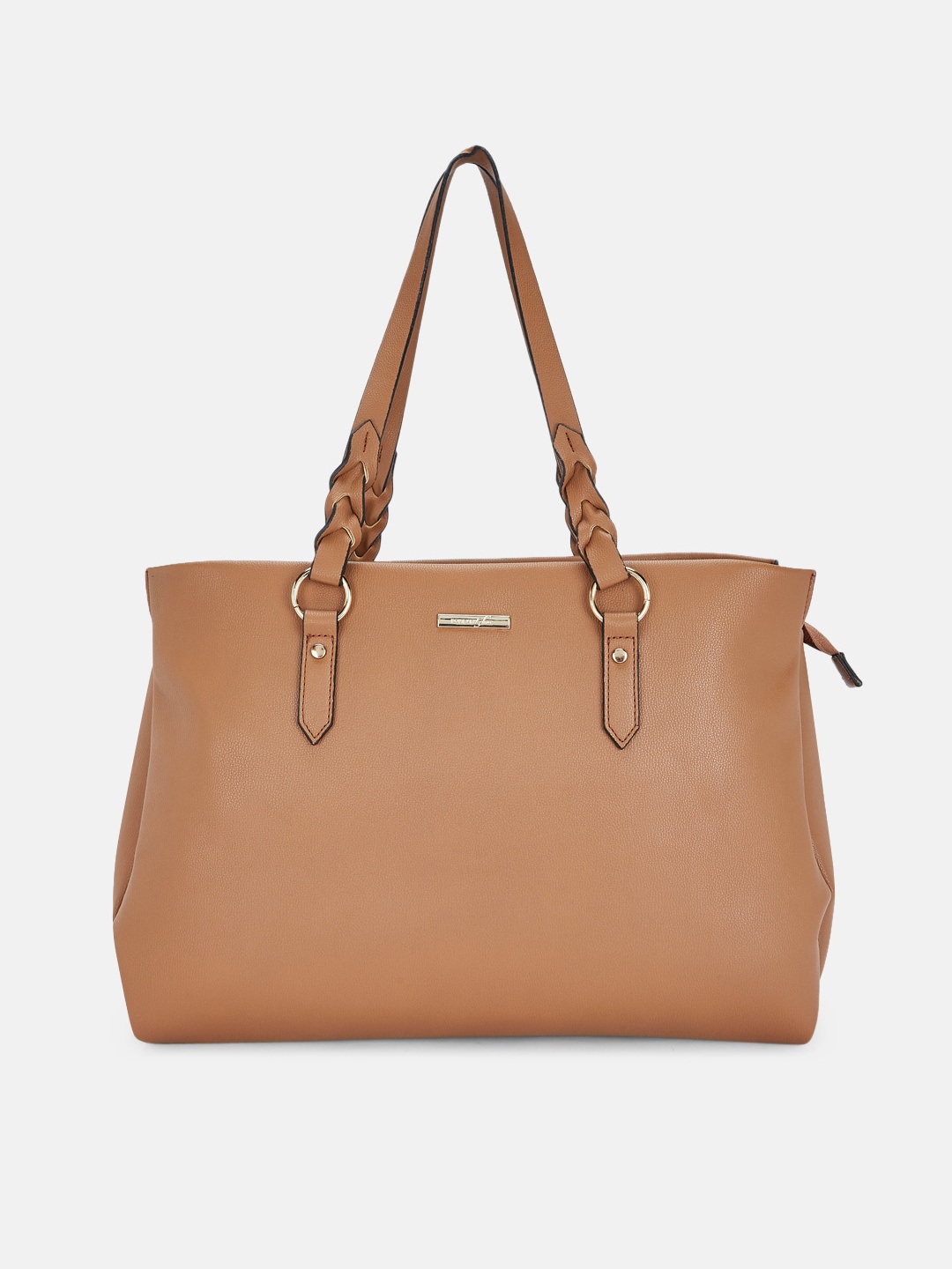 

Forever Glam by Pantaloons Brown Structured Shoulder Bag