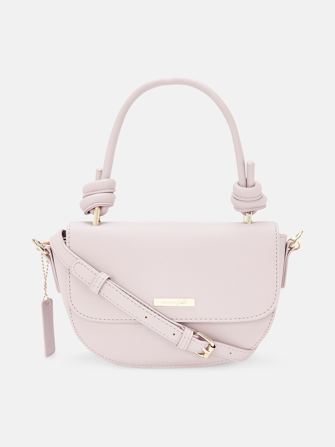 

Forever Glam by Pantaloons Pink Structured Handheld Bag