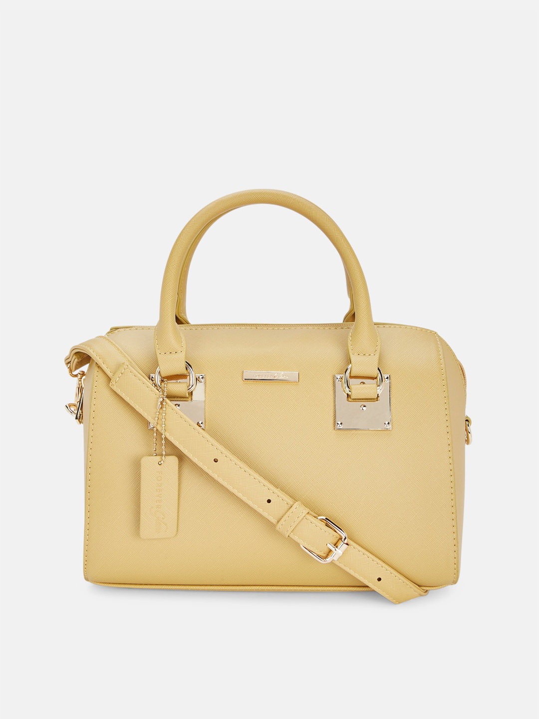 

Forever Glam by Pantaloons Women Yellow Solid Sling Bag