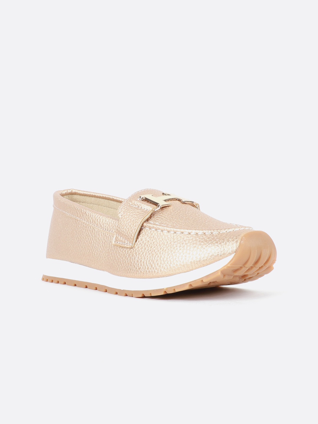 

Carlton London Women Brown Textured Lightweight Loafers