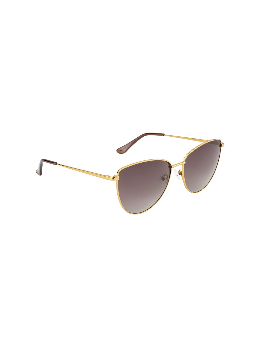 

OPIUM Women Gold-Toned Cateye Sunglasses with Polarised & UV Protected Lens - OP-1924-C01, Brown