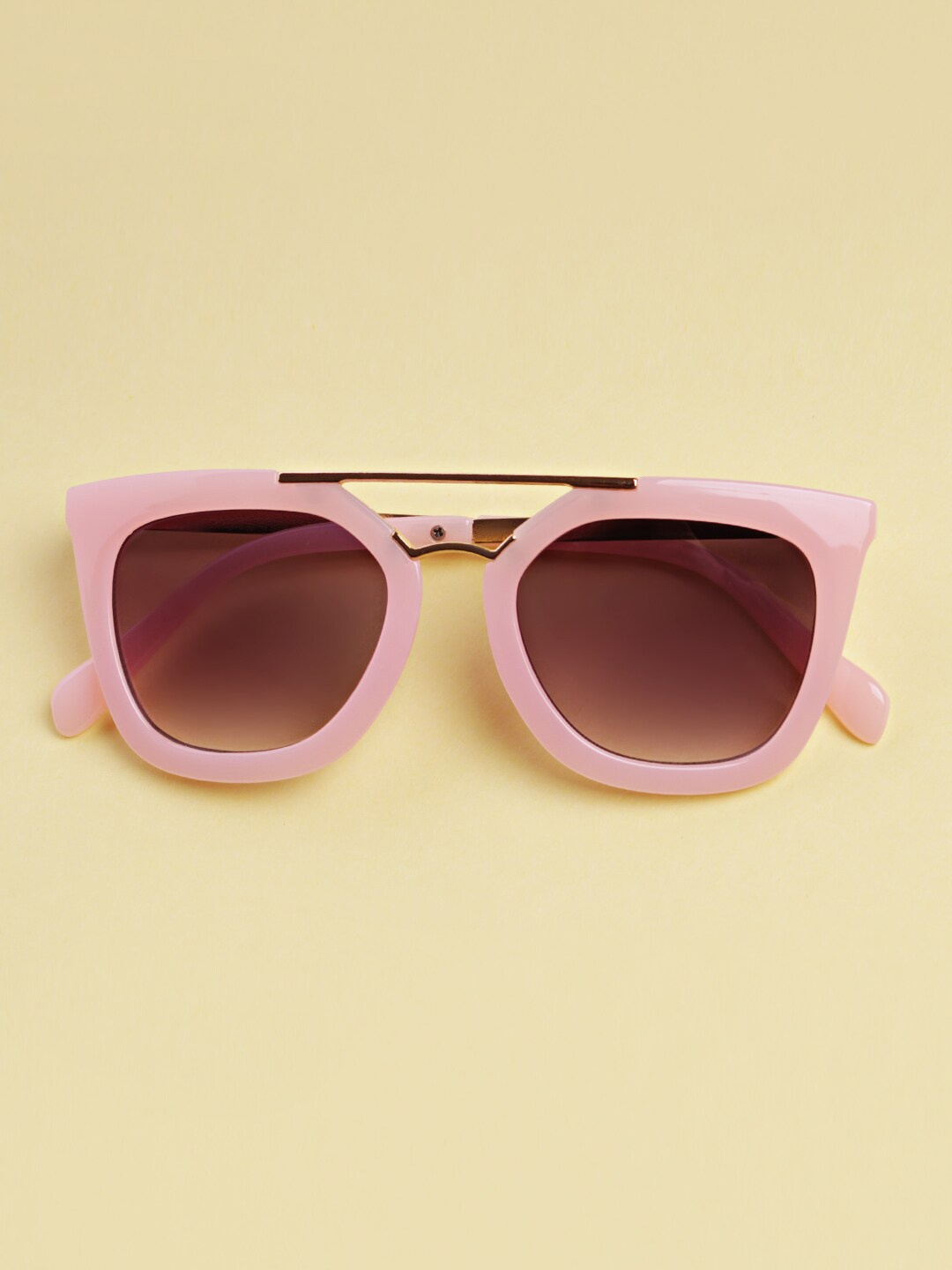 

DukieKooky Unisex Kids Purple & Pink Square Sunglasses With UV Protected Lens