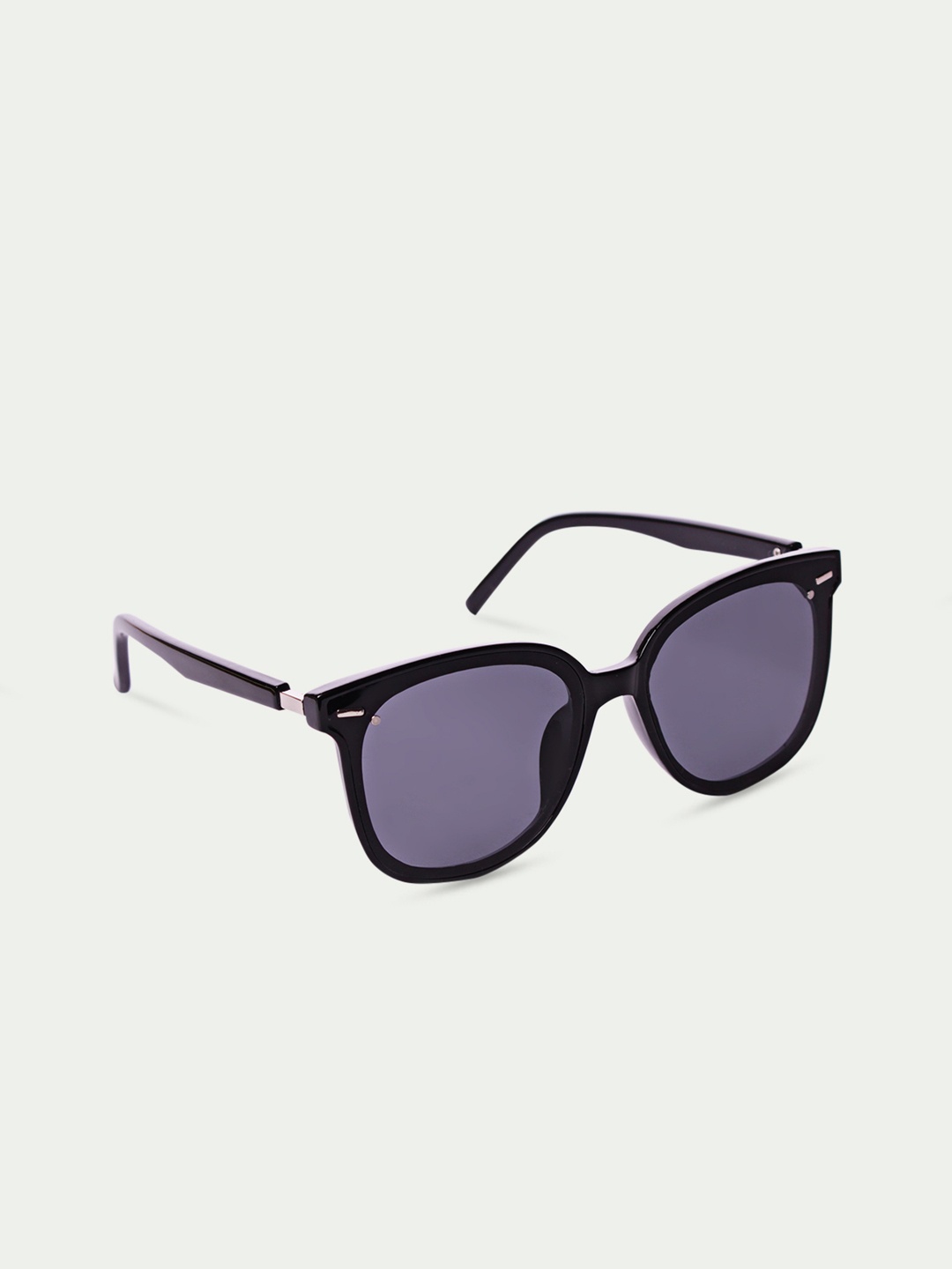

DukieKooky Unisex Kids Black & Black Wayfarer Sunglasses With UV Protected Lens