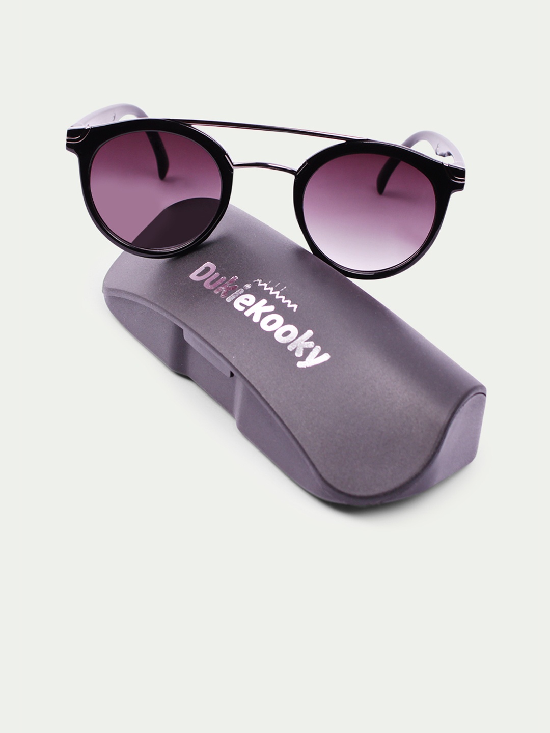

DukieKooky Kids Purple Lens & Black Round Sunglasses with UV Protected Lens DKSG335F