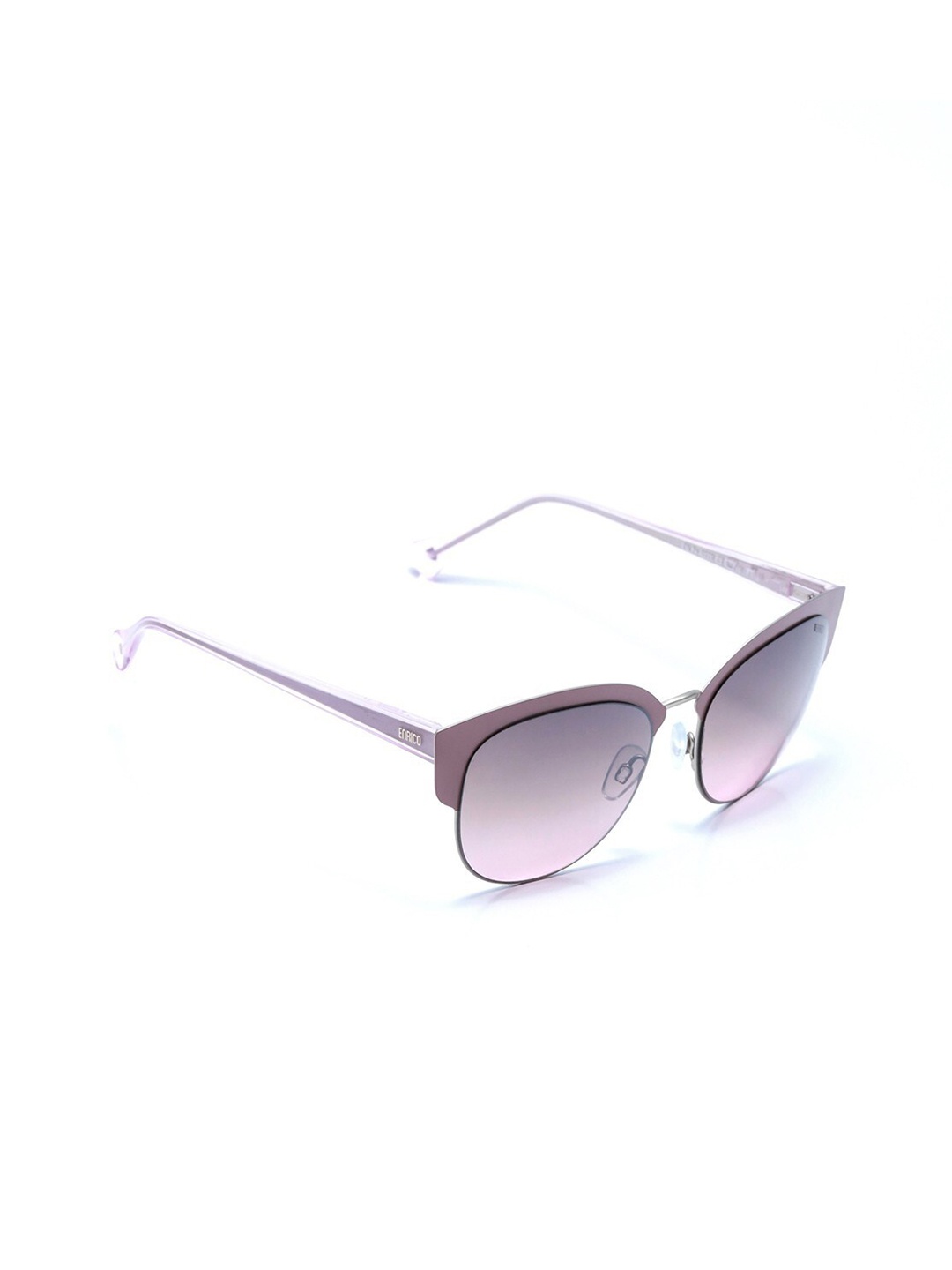 

ENRICO Women Pink Lens & Pink Round Sunglasses with Polarised and UV Protected Lens