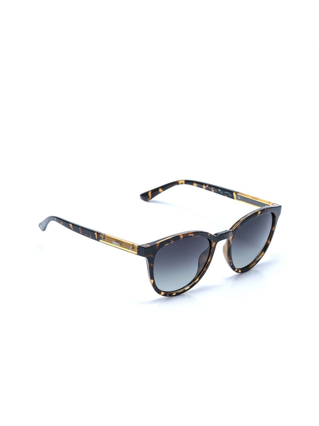 

ENRICO Unisex Brown Square Sunglasses with Polarised & UV Protected Lens - EN P 4022 C2, Black