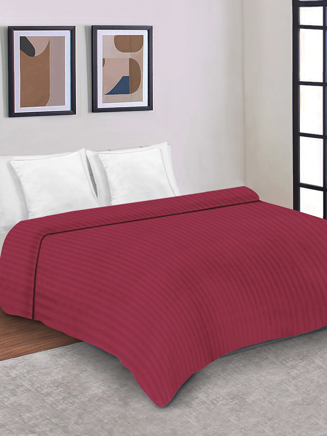 

Good Homes by Home Candy Red Striped Zipper Duvet Cover