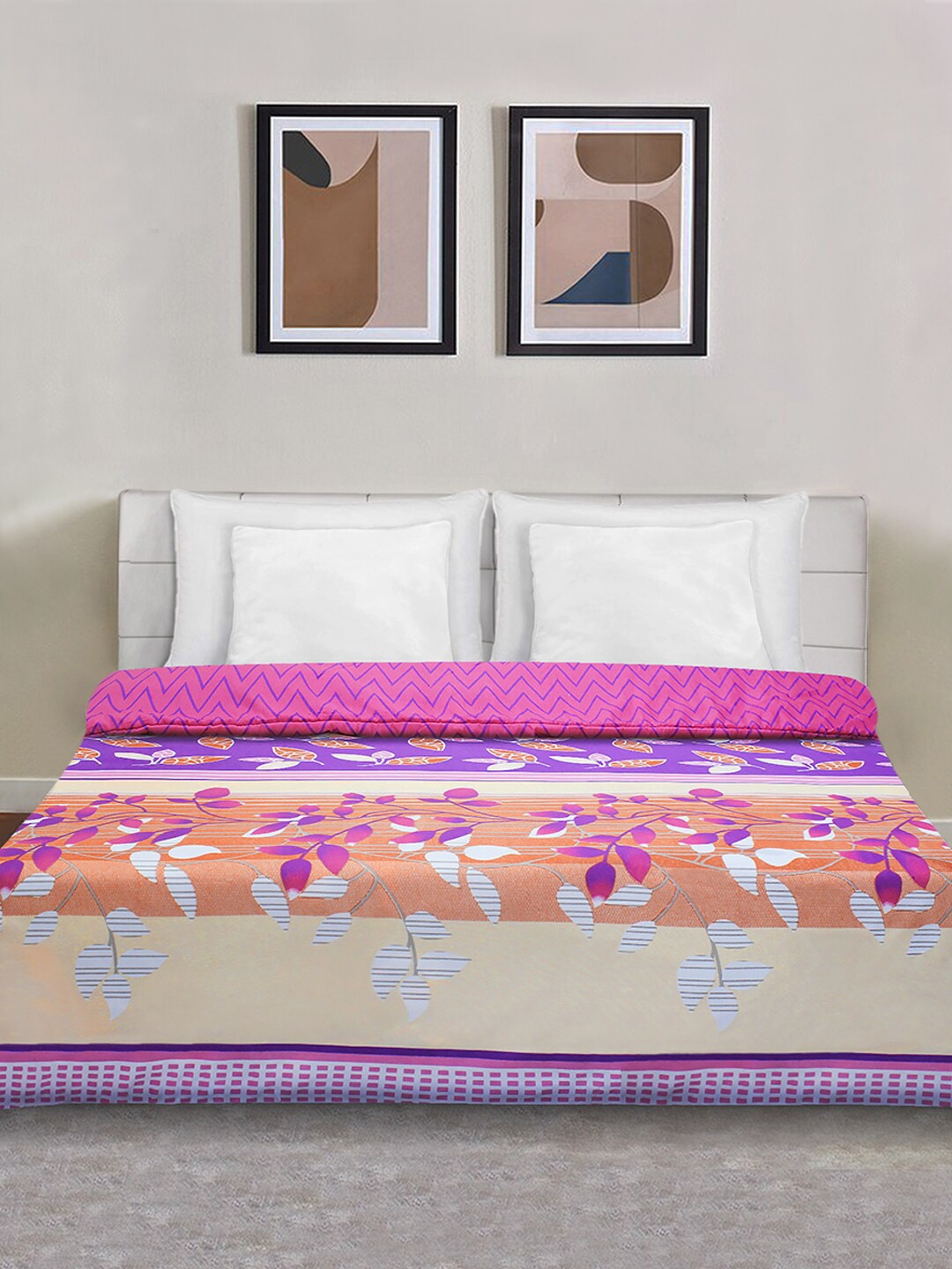 

Good Homes by Home Candy Pink & Purple Printed Zipper Duvet Cover