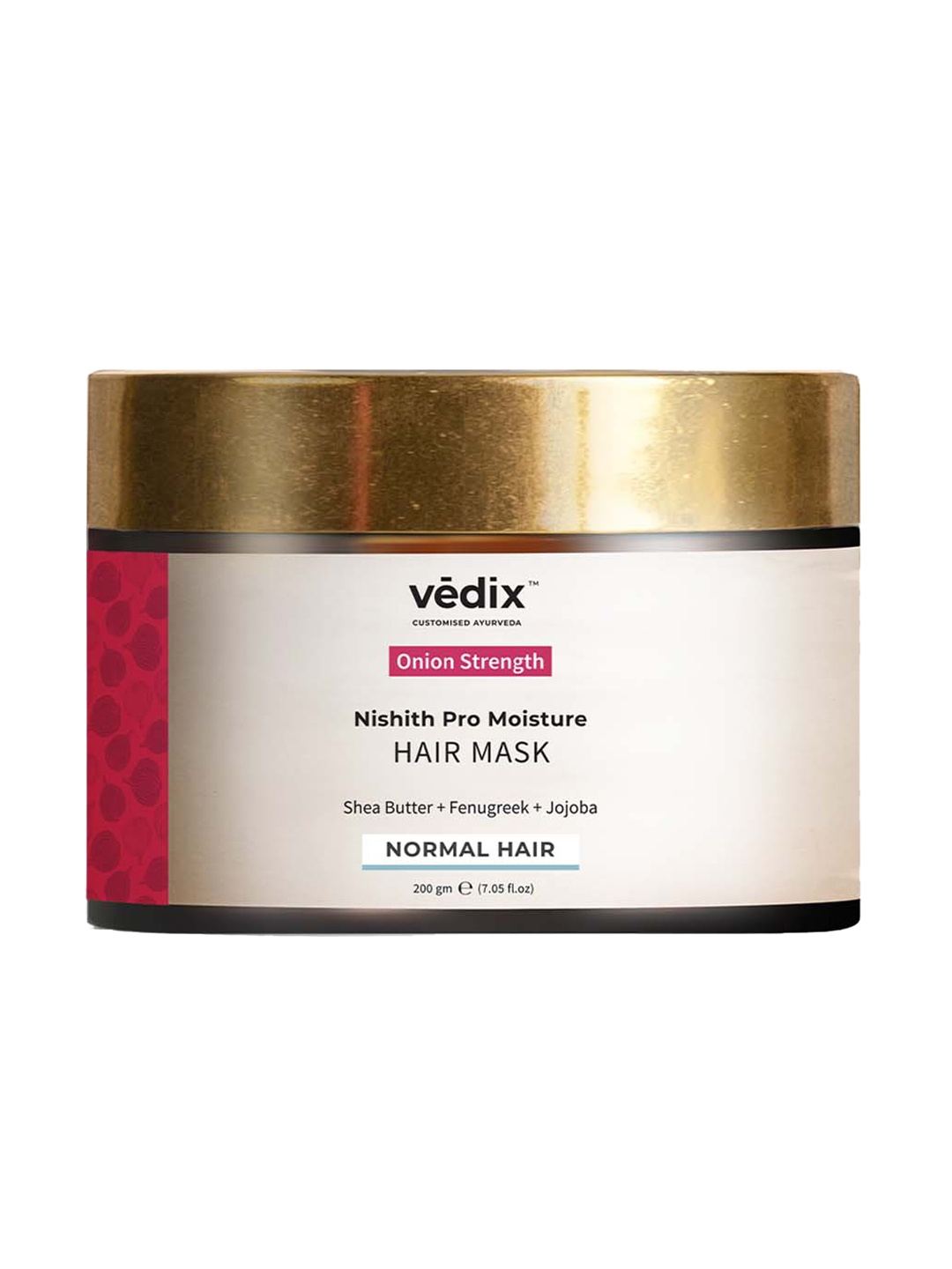 

VEDIX Onion Strength Nishith Pro Moisture Hair Mask 200 g, Transparent