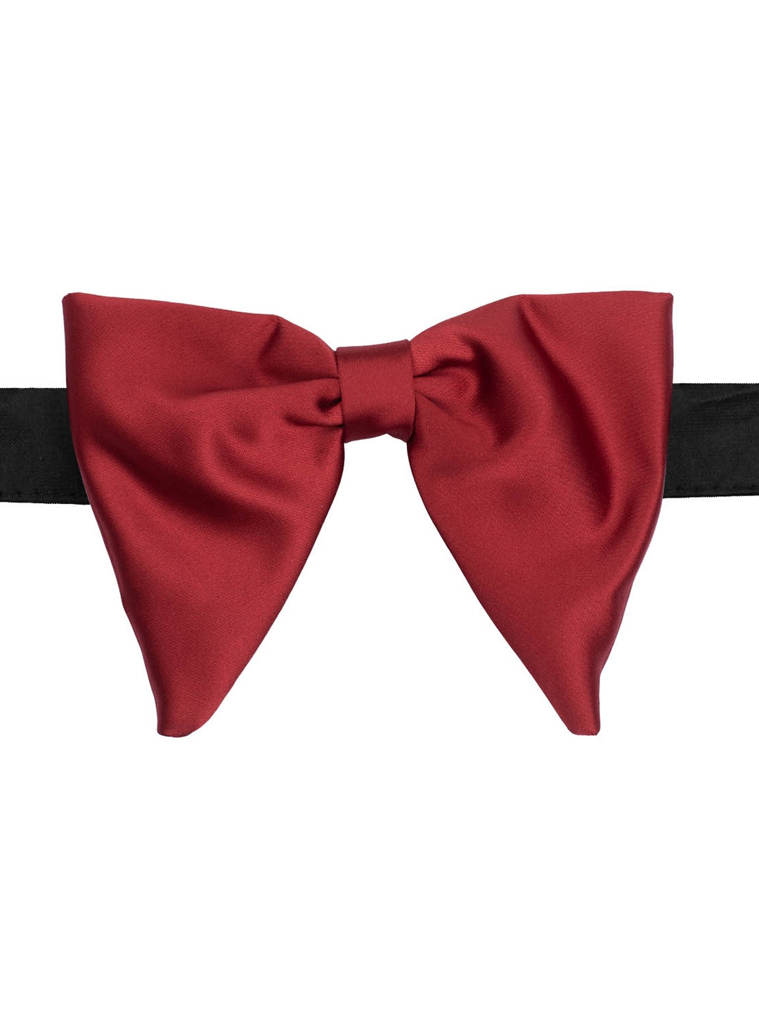 

The Tie Hub Men Maroon & Black Bow Tie