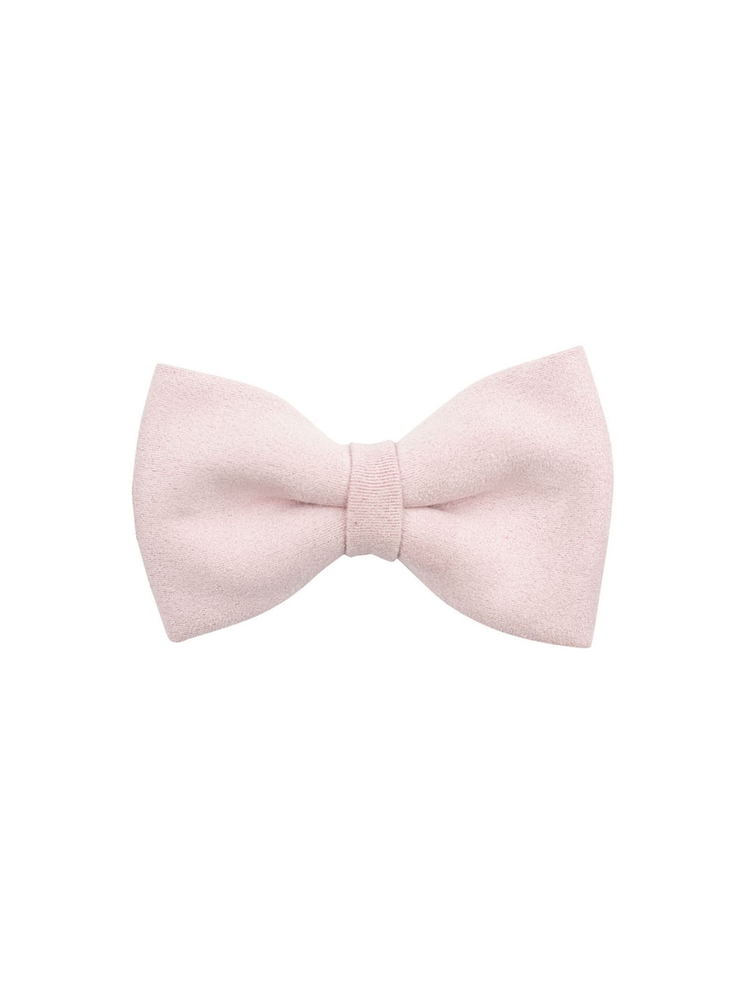 

The Tie Hub Men Pink & Black Classic Suede Bow Tie