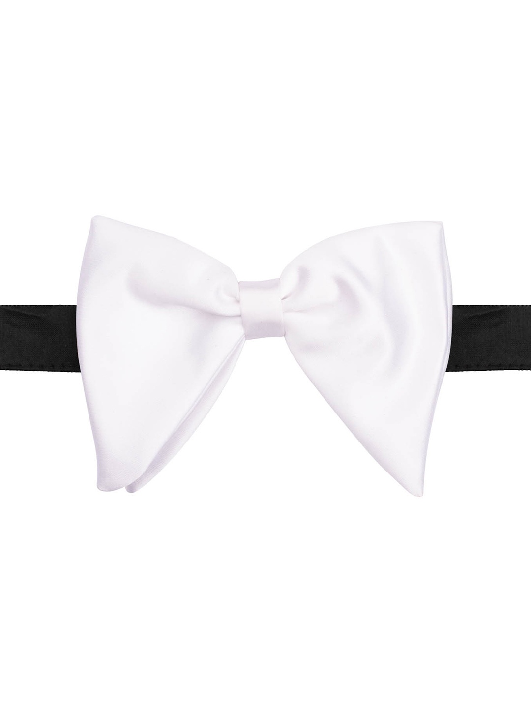 

The Tie Hub Men White & Black Bow Tie