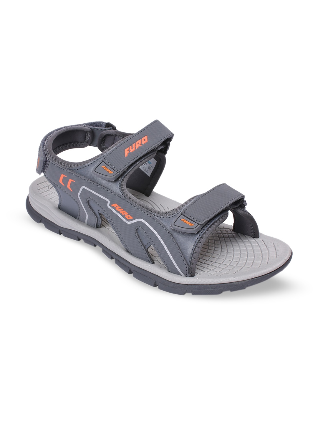 

FURO by Red Chief Men Grey Patterned Sports Sandals