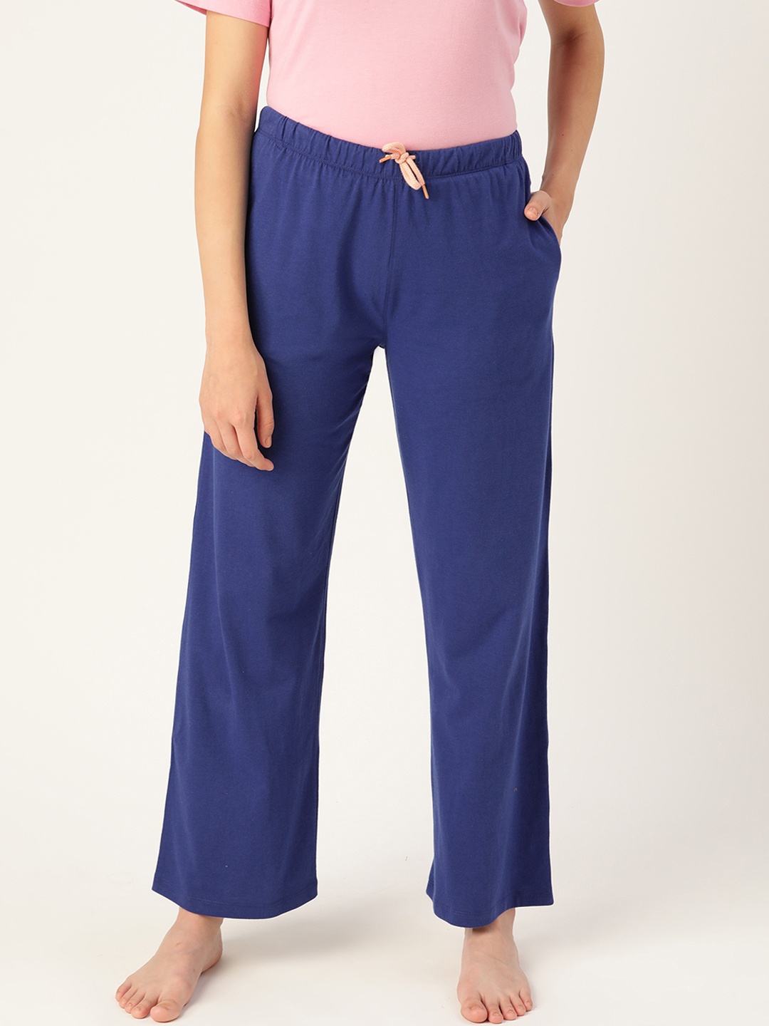 

DressBerry Women Blue Solid Lounge Pants