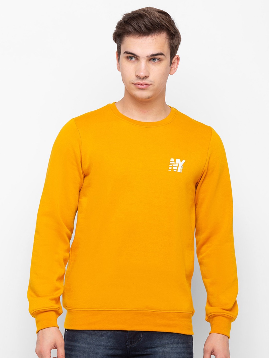 

Globus Men Mustard Yellow Sweatshirt