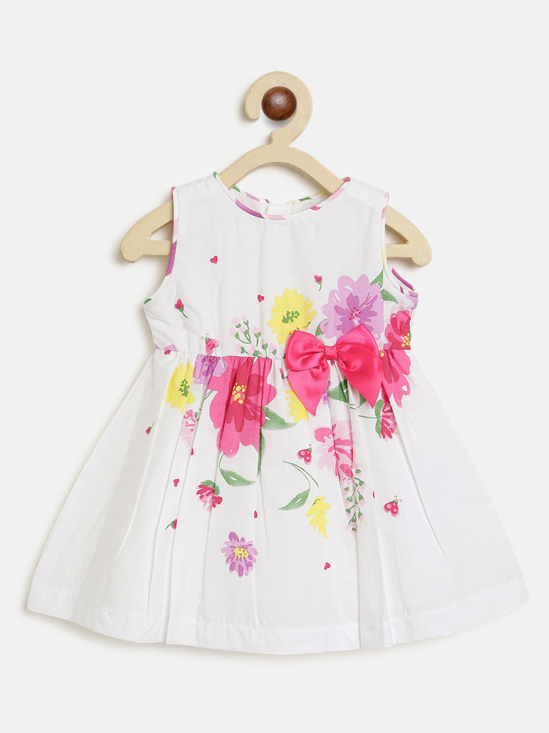 

Chicco White & Pink Floral Dress