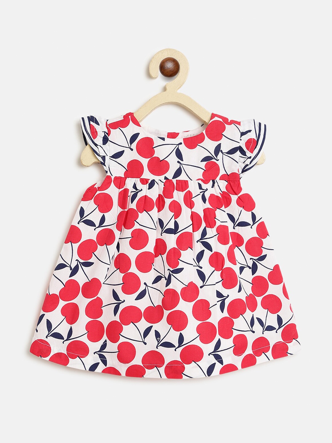 

Chicco Girls Red Floral Printed A-Line Dress