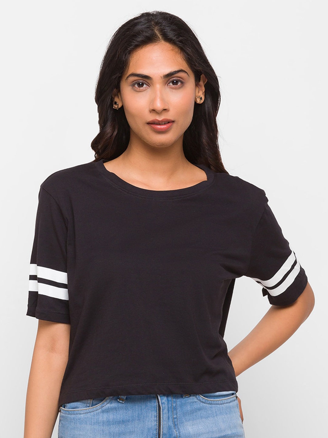 

Globus Women Black T-shirt