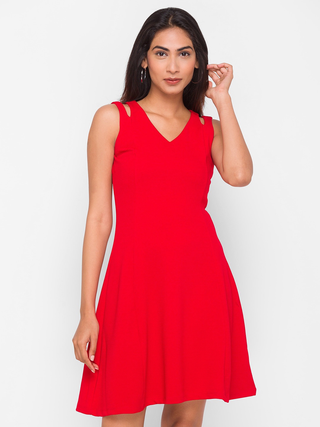 

Globus Red Fit& Flare Dress