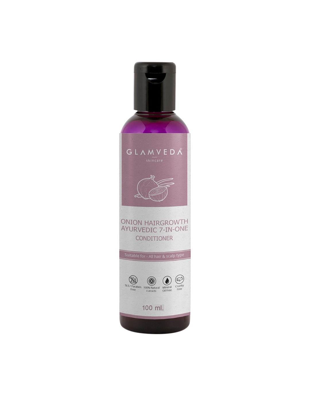 

GLAMVEDA Onion Hair Growth Ayurvedic 7-In-One Conditioner - 100 ml, White