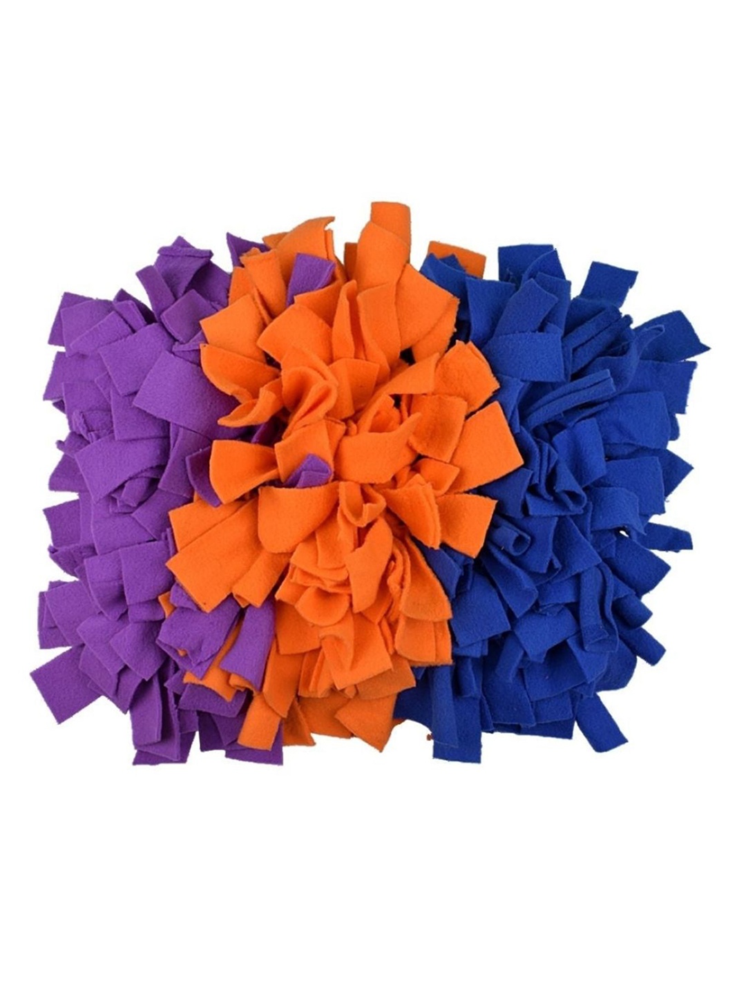 

Poochles Multicoloured Pure Cotton Snuffle Mat Dog Toy, Multi