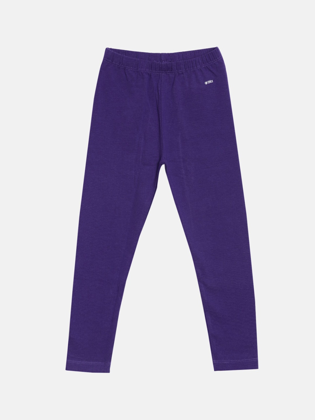 

Bitz Girls Violet Solid Ankle-Length Leggings
