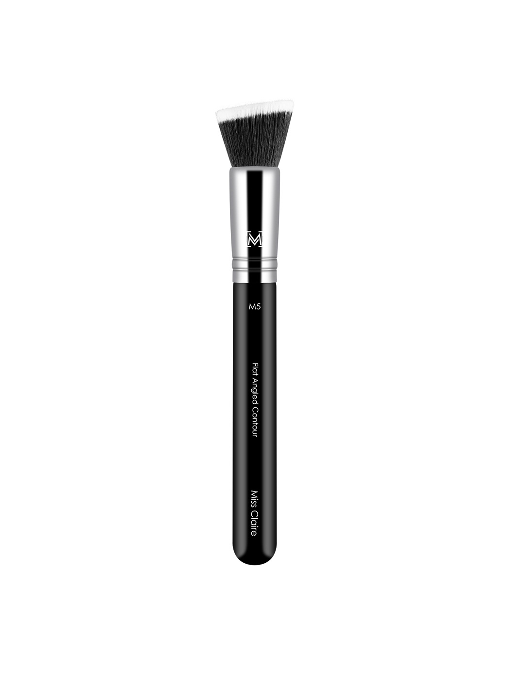 

Miss Claire M5 - Flat Angled Contour Brush - Silver-Toned & Black