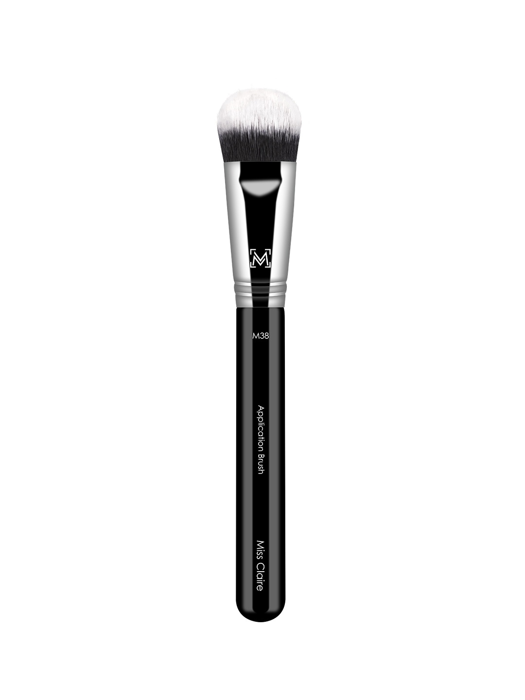 

Miss Claire M38 - Application Brush for Face & Eyes - Silver-Toned & Black